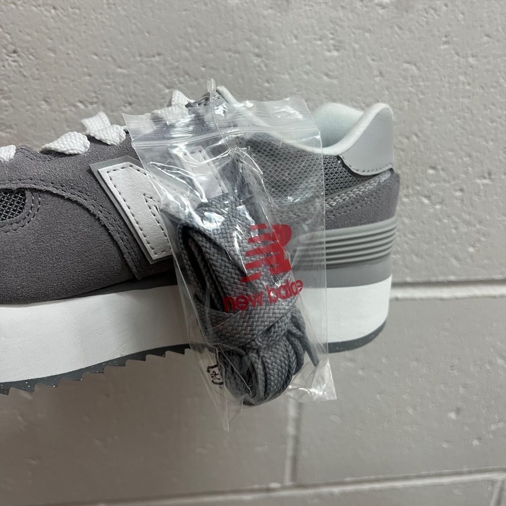 New Balance, 574+, WL574ZSD, Grey & White - Picture 14 of 14